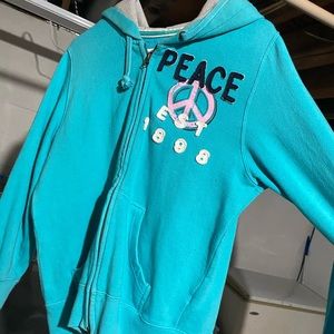 Cocoa Platinum Zip Up Hoodie.